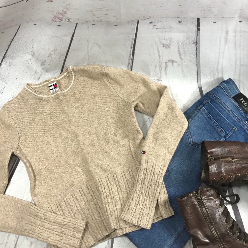 Vintage Tommy Jeans Crewneck Lambswool Sweater